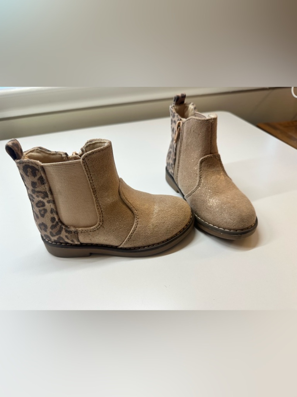 Toddler Girls Sparkle Ankle Boots – Size 10